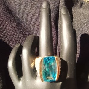 Victoria Wieck Huge Radiant Blue Tourmaline Accented by Round Brilliant Sides